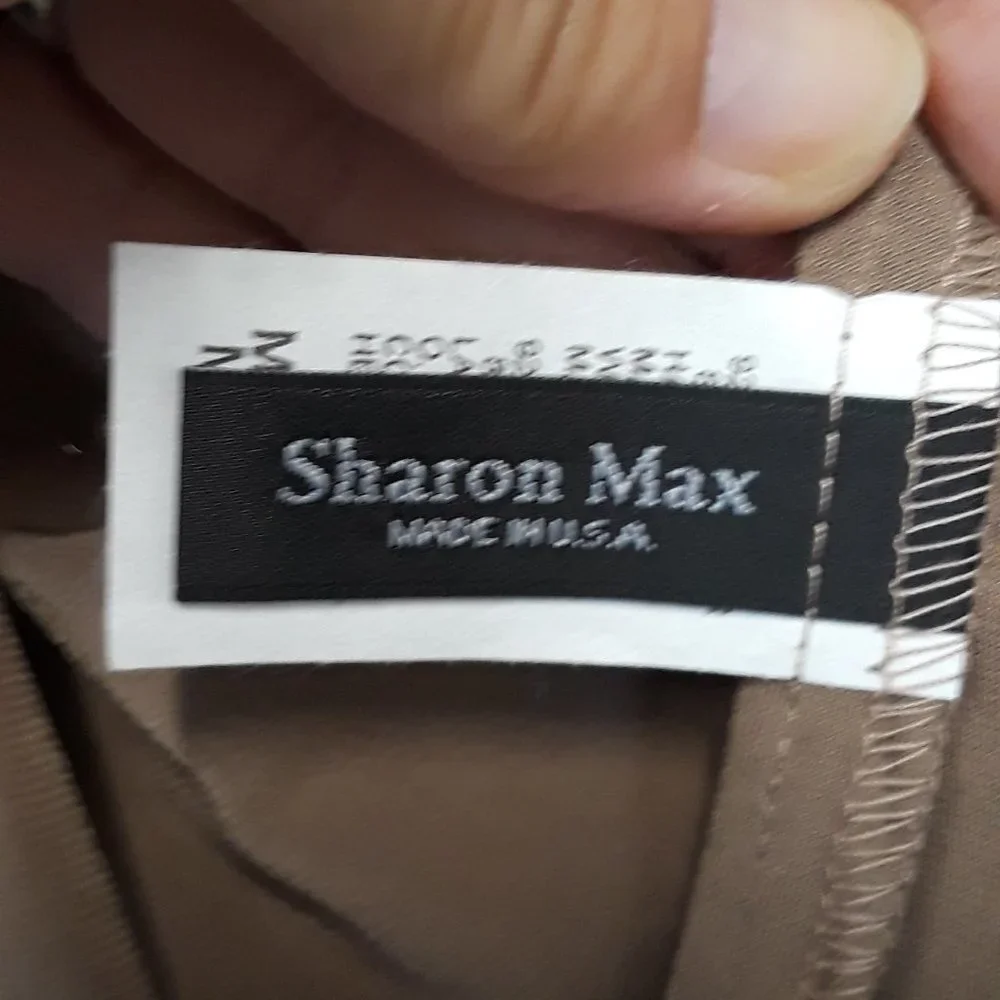 Nwt Sharon Max Tan Open Front Long Sleeve‎ Cardigan